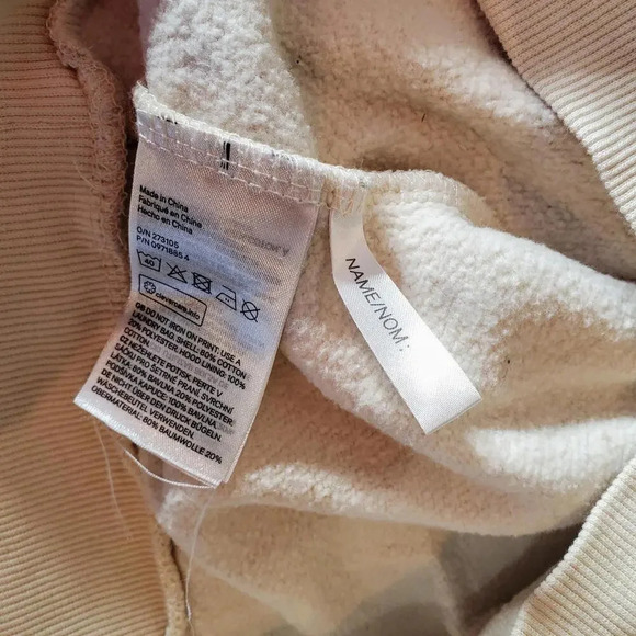 H&M Star Wars The Mandalorian Boys 6X/7 Cream Metallic Blue Pullover Hoodie - Picture 7 of 15